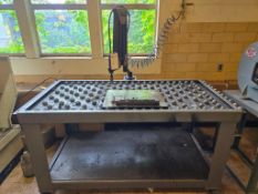 FLEX ARM GH-60 HYDRAULIC ARTICULATING TAPPING ARM SYSTEM WITH 6'X3' TABLE