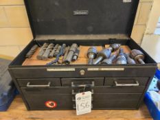 TOOL BOX WITH CONTENTS - JACOB'S CHUCKS, TOOLING