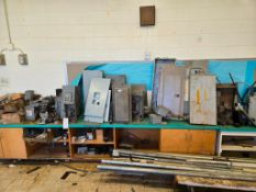 ASSORTED ELECTRICAL BREAKER PANELS, DISCONNECT SWITHBOXES & CONDUIT
