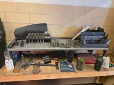 SHELF WITH TOOLING, DRILL BITS & COLLETS
