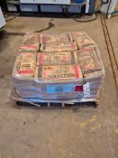PALLET (32 BAGS) OF BARTON ECOTEK 80HPR GARNET ABRASIVES 55LB BAGS, WATERJET CUTTING ABRASIVE MEDIA
