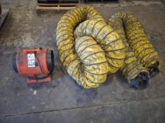 2015 ALLEGRO 9539-12 12" AXIAL AC INDUSTRIAL BLOWER - 2180 CFM, 1 HP, 115V, W/ DUCTING