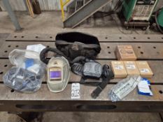 MILLER T94-R PAPR POWERED AIR PURIFYING RESPIRATOR WELDING HELMET SYSTEM W/ EXTRAS FILTERS & SCREENS