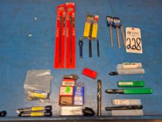 ASSORTED MILL TOOLING & WORKHOLDING - END MILLS, COUNTERSINKS, CLAMPING COMPONENTS