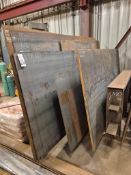 ASSORTED A36 STEEL PLATES AND SHEET METAL REMNANTS - VARIOUS SIZES & THICKNESSES