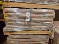 PALLET (40 BAGS) OF BARTON ECOTEK 80HPR GARNET ABRASIVES 55LB BAGS, WATERJET CUTTING ABRASIVE MEDIA