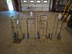 (4) HEAVY-DUTY 2-WHEEL HAND TRUCKS 2 WITH OXY-ACETYLENE TORCH KIT