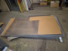 PALLET OF ASSORTED STEEL EXPANDED METAL MESH GRATE SHEETS
