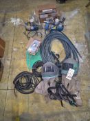 (2) RPB NOVA 2000 BLASTING HELMETS & PUMPS - HELMETS, ASSORTED LENSES, AMBIENT AIR PUMPS, & HOSES