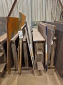 ASSORTED A36 STEEL PLATES AND SHEET METAL REMNANTS - VARIOUS SIZES & THICKNESSES