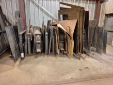 HEAVY-DUTY VERTICAL STEEL PLATE STORAGE RACK - MULTI-SLOT *CONTENTS NOT INCLUDED