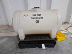 300 GALLON HDPE HORIZONTAL TANK