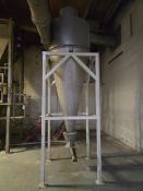 450 GALLON STAINLESS STEEL CYCLONE AIR SEPARATOR W/ PIPING