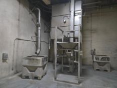 4,500 GALLON - 2012 PSG 10554,09 STAINLESS STEEL HOPPER ASSEMBLY W/ 24' BUCKET ELEVATOR