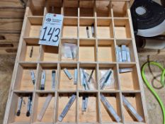 SHOPSABRE PRO 408 CNC ROUTER TOOLING LOT - ASSORTED BITS, COLLETS