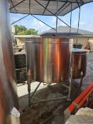 (2) 2024 TANKS USA 220 GALLON SS304 SINGLE SHELL STAINLESS STEEL BLEND TANKS