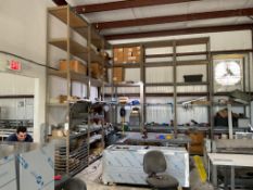 INDUSTRIAL STEEL STORAGE SHELVING - (146