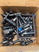 LOT OF CAT 40 TOOL HOLDERS AND ADAPTER SLEEVES