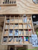 SHOPSABRE PRO 408 CNC ROUTER TOOLING LOT - ASSORTED BITS, INSERT KNIVES