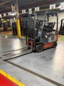 2016 TOYOTA 8FBCU25 4 WHEEL ELECTRIC FORKLIFT S/N 8FBCU25-74425