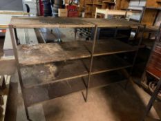 LARGE ALL STEEL INDUSTRIAL SHELVING – 6FT SHOP RACK 72X50X24 WORK SHELF