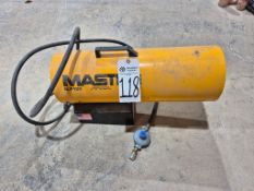 MASTER BLP100 PROPANE FORCED AIR TORPEDO CONSTRUCTION HEATER - 100,000 BTU, 120V