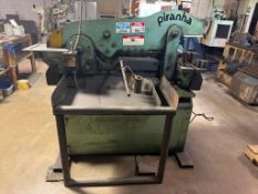 PIRANHA P50 HYDRAULIC IRONWORKER + LARGE PUNCH & DIE TOOLING PACKAGE 10HP
