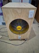 CUSTOM BUILT DEWALT POWERED SHOP AIR FILTRATION UNIT - PLYWOOD ENCLOSURE, MULTI-FILTER