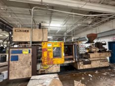 BELOIT 500-TON HORIZONTAL PLASTIC INJECTION MOLDING MACHINE
