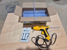 DEWALT DWHTGR50 CERAMIC RAPID HEAT GLUE GUN W/ BULK GLUE STICKS PACK