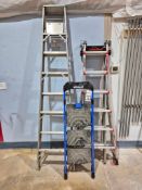 ASSORTED STEP & LITTLE GIANT LADDERS