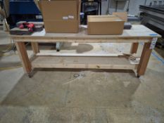 CUSTOM MOBILE HEAVY-DUTY WOODEN WORKBENCHES - ROLLING ASSEMBLY TABLES