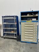 LYON METAL PRODUCTS 8-DRAWER INDUSTRIAL TOOL CABINET WITH SHELVING UNIT