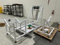 COLUMBIA WF1750-P-01 PNEUMATIC WINCH CUSTOM-ENGINEERED FABRICATION ROLLOUT RIG