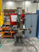 BRIDGEPORT SERIES I KNEE MILL VERTICAL MILLING MACHINE WITH MITUTOYO DRO & VERTEX VISE