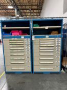 (2) LYON METAL CABINETS WITH CONTENTS