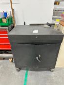INDUSTRIAL ROLLING STEEL CABINET WITH GRANITE SURFACE PLATE