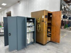 (4) GLOBAL INDUSTRIAL STORAGE CABINETS WITH CONTENTS