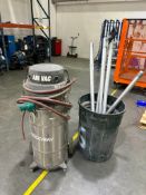 GOODWAY AV-1200 HEAVY DUTY AIR POWERED INDUSTRIAL VACUUM WITH ACCESSORIES