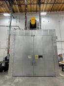 ROHNER GAS-FIRED WALK-IN INDUSTRIAL PROCESS BATCH POWDER COATING CURE OVEN