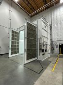 ROHNER WALK-IN INDUSTRIAL POWDER COAT PAINT BOOTH WITH VAGON VFDS & COLLECTOR MODULE