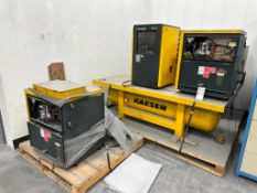 KAESER SM 11 ROTARY SCREW AIR COMPRESSOR SYSTEMS, TB 26 AIR DRYERS & INTEGRATED TANK (GROUP 2 UNITS)