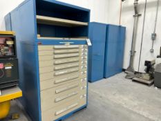 LYON METAL PRODUCTS INDUSTRIAL MODULAR STORAGE CABINETS - 6 MATCHING UNITS TOTAL