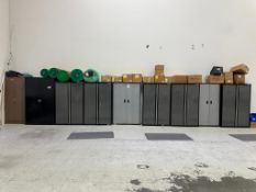 (9) ASSORTED HEAVY DUTY INDUSTRIAL STORAGE CABINETS