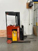 PRIME-MOVER RR30C 2,800 LB. CAPACITY ELECTRIC STAND-UP RIDER REACH FORKLIFT