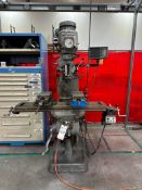 1976 BRIDGEPORT SERIES I KNEE MILL VERTICAL MILLING MACHINE WITH ANILAM DRO, POWER FEED & VISES