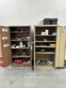 (2) STEEL MODULAR STORAGE CABINETS WITH CONTENTS