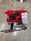 ASSORTED TOOL HOLDERS & BENCH ORGANIZE