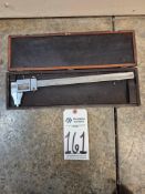 BROWN & SHARPE 571 HEAVY DUTY PRECISION LONG RANGE VERNIER CALIPER WITH CASE