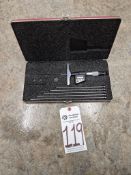 STARRETT 749 SERIES ELECTRONIC DIGITAL DEPTH MICROMETER SET - 0-6